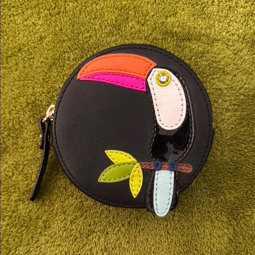 Kate Spade Toucan Coin Purse - Black